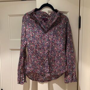 J-Crew Floral Button-Up Shirt